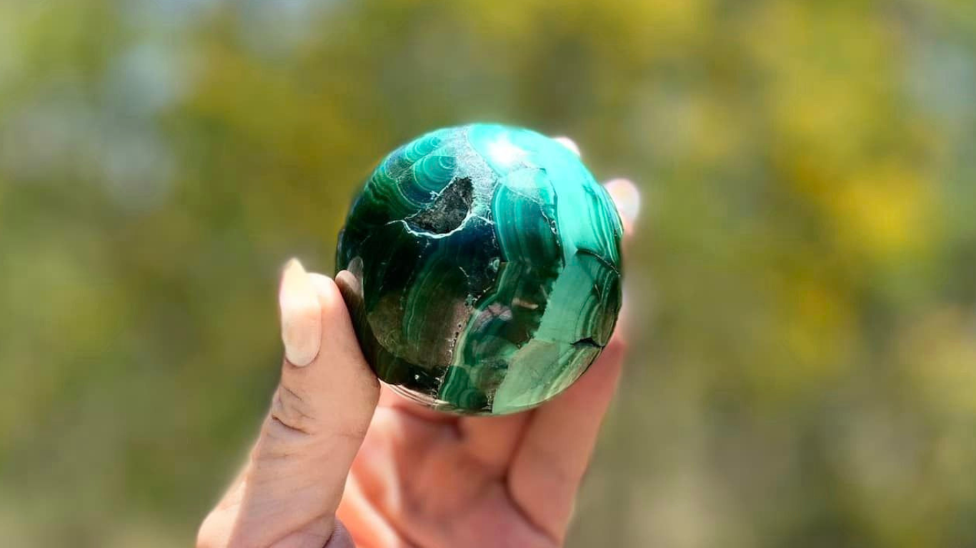 Malachite Polished Freeform Sphere