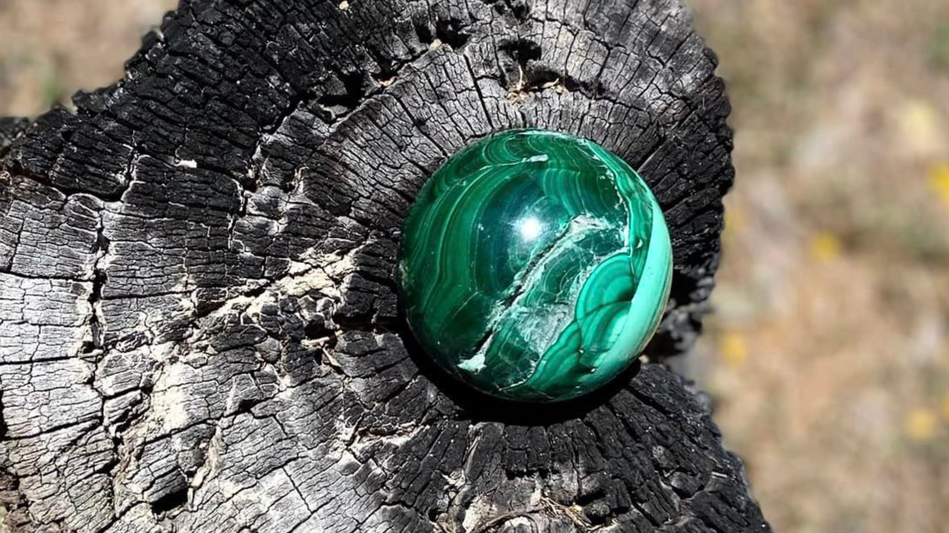 Malachite Polished Freeform Sphere