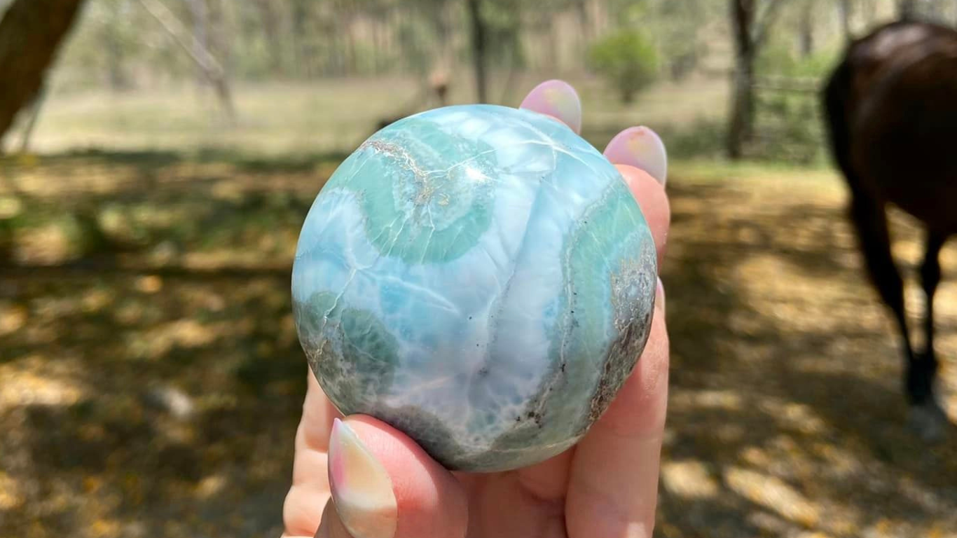 Larimar Sphere