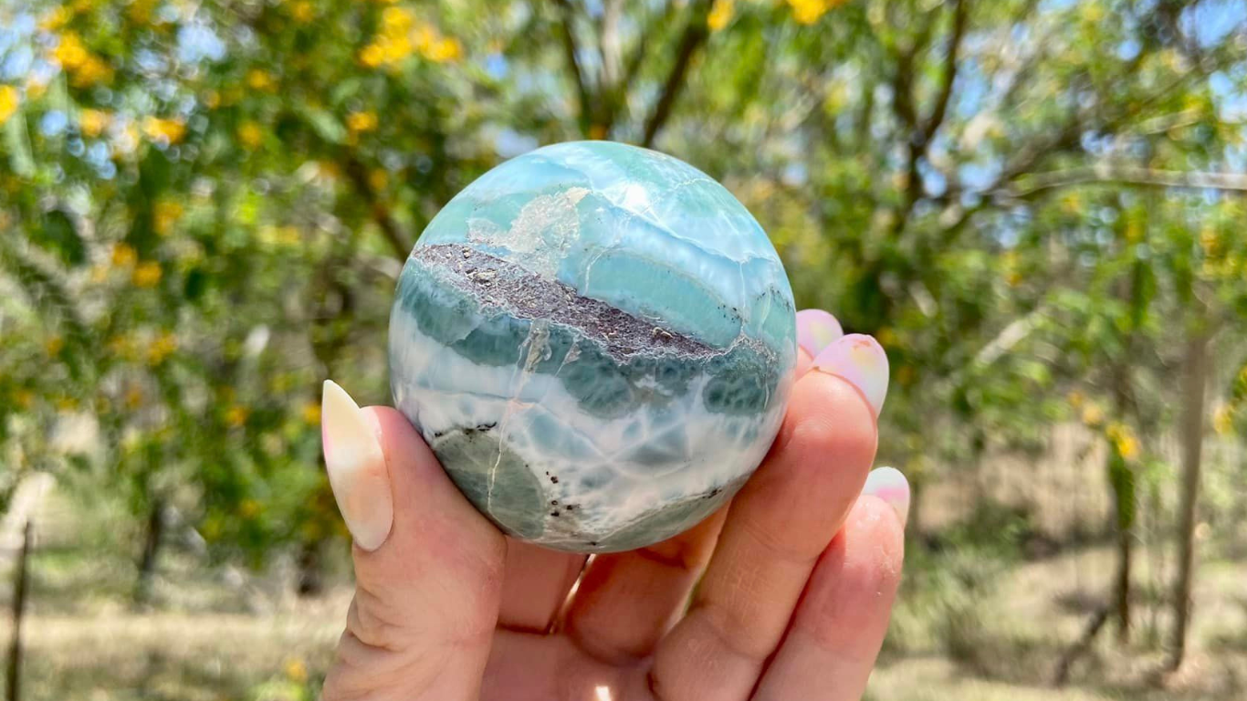 Larimar Sphere