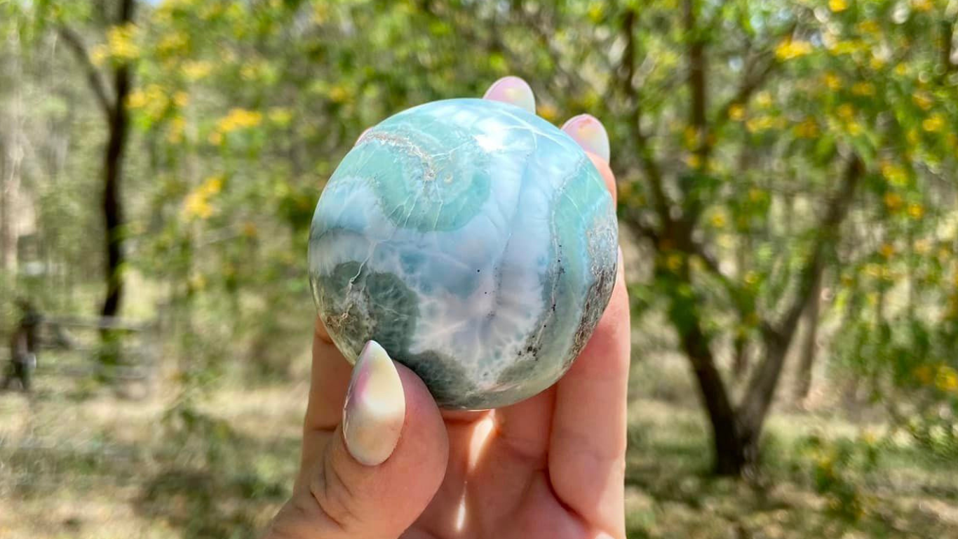 Larimar Sphere