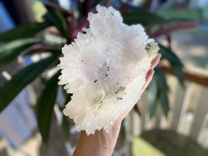 Rare Amethyst Flower Agate Specimen: Collectors Crystal 1257 grams