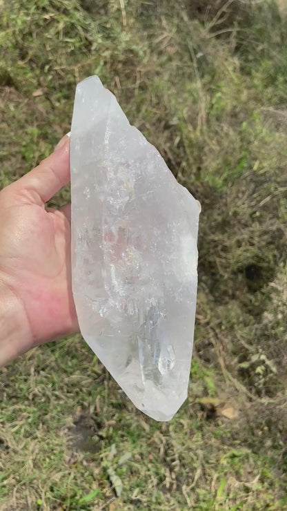 Elite Polished Pleiadian Starbary Quartz Crystal | Touch of Tangerine | Ancient Wisdom | Record Keepers |Phantasmagoric Rainbows | 1.4 kg