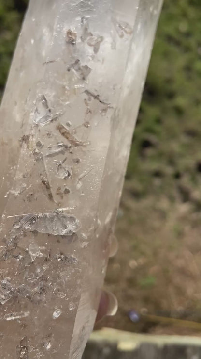 IsIs Pleiadian Starbrary Double Terminated Elite Lemurian Seed Quartz With A Touch Of Tangerine Quartz 759 Grams
