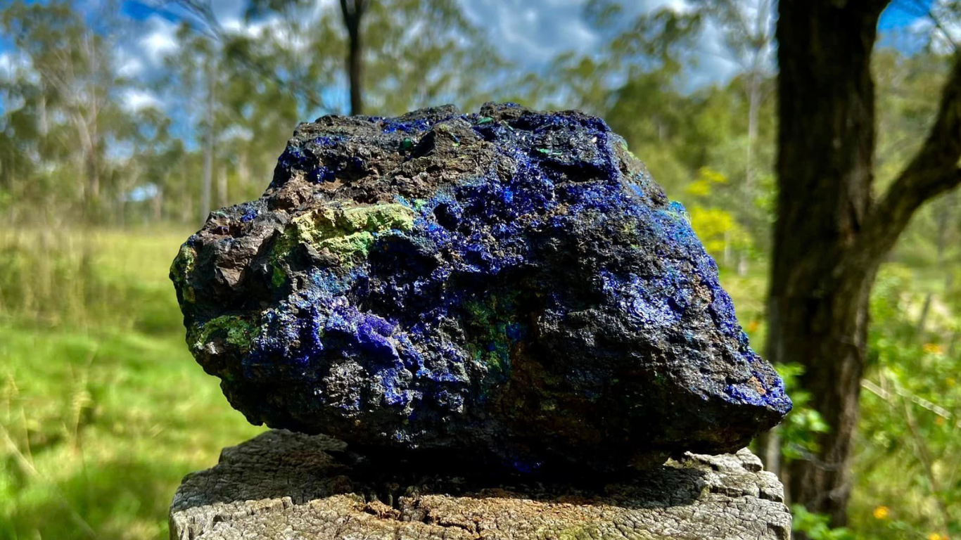 African Azurite and Malachite