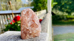 Pink Amethyst Cluster Standing