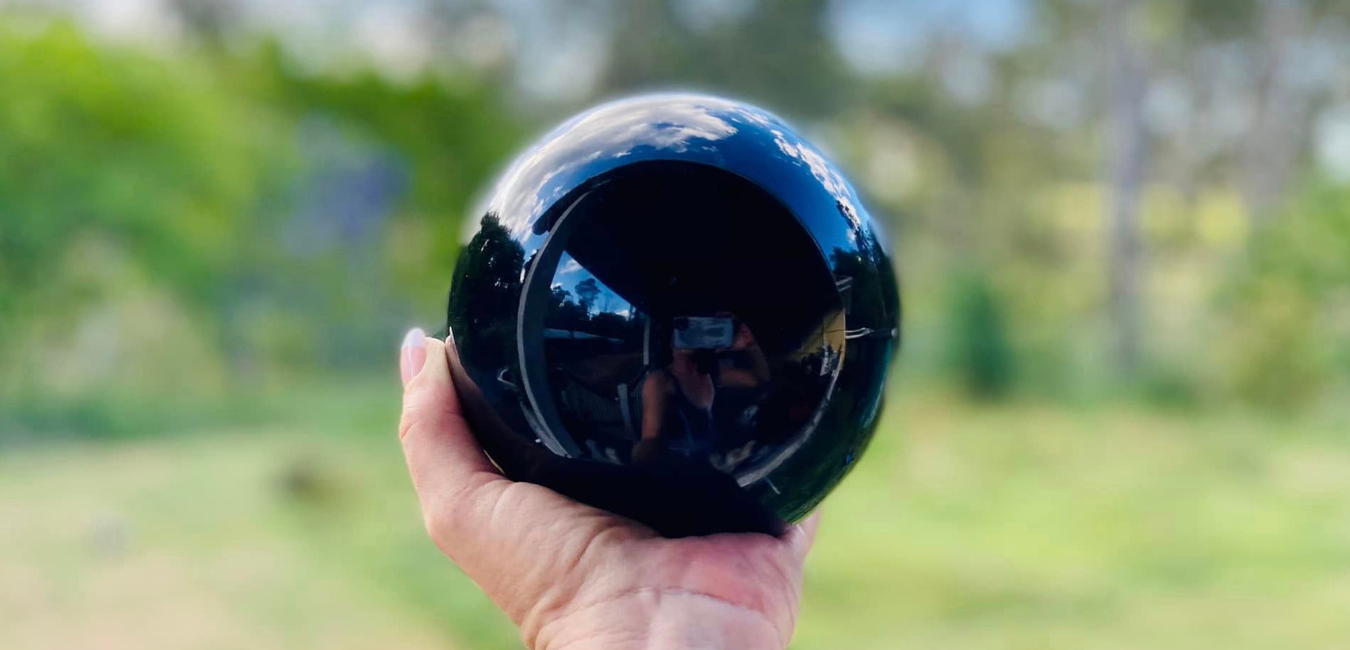 Black Obsidian Sphere