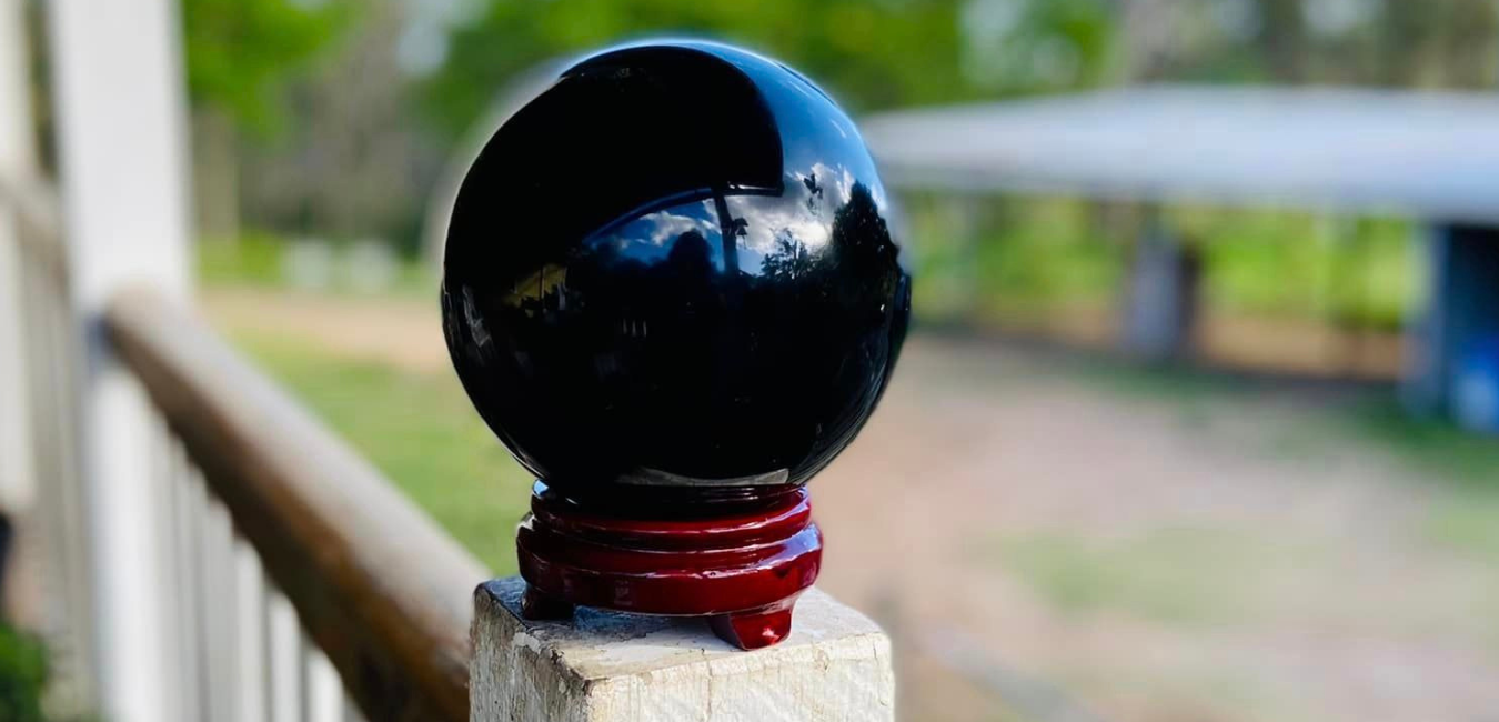 Black Obsidian Sphere