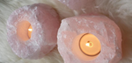 Rose Quartz Candle Holder