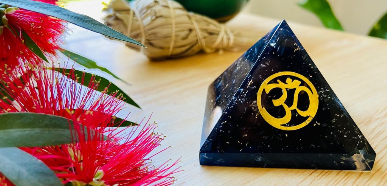 Orgonite Pyramid Obsidian