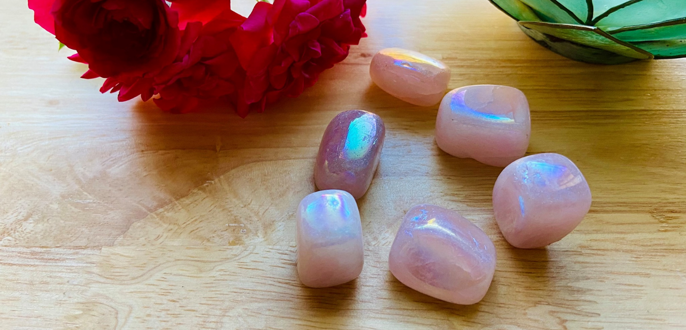 Aura Rose Tumble Stone