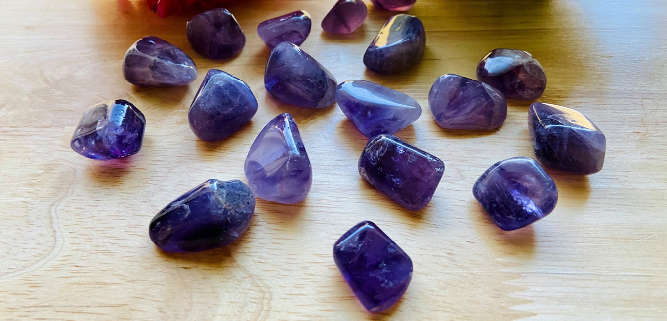 African Amethyst Tumble Stones