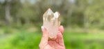 Tangerine Lemurian Seed Quartz Double terminated and Record Keeper