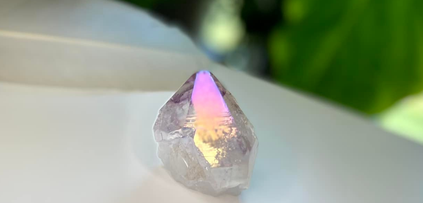 Aura Amethyst Cut and Polished Base Generator