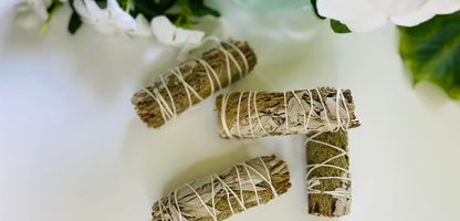 White Sage and Cedar Smudge Stick