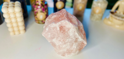 Rose Quartz Boulder Standing