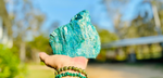 Chrysocolla and Malachite Raw Freeform Druzy