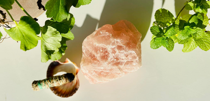 Rose Quartz Boulder Standing